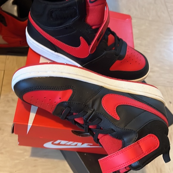 Mid 2s red and black my son wore once don’t fit any more just making space - Picture 2 of 4